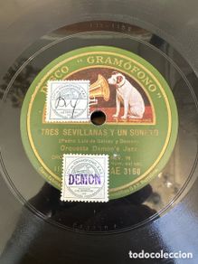 Discos de pizarra: Disco Gramofono. Tres sevillanas y un soneto, Alegrias del Ebro